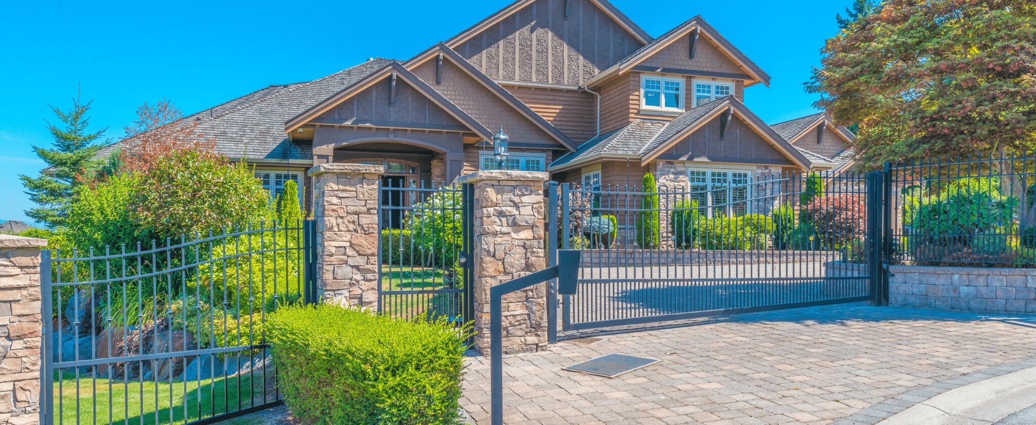 Ornamental Metal Driveway Gate