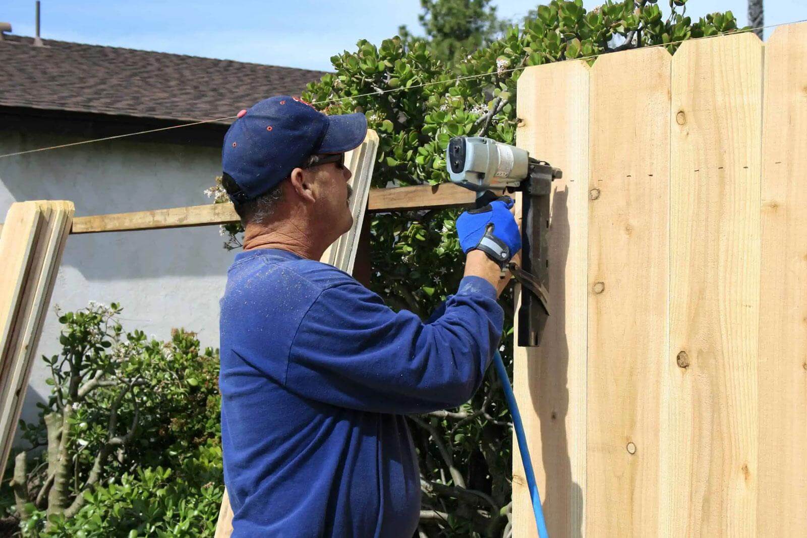 Cedar Privacy Fence Installation